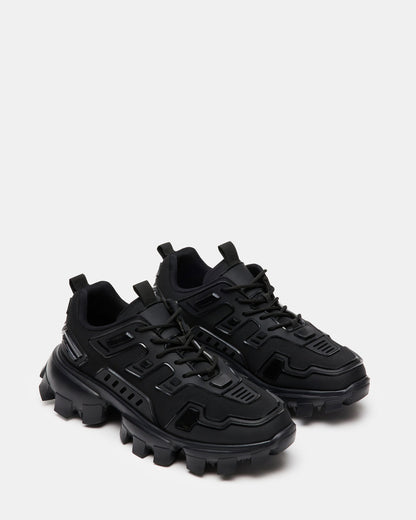 PONCE Black Men's Chunky Sole Lace Up Sneaker | Steve Madden Best Seller