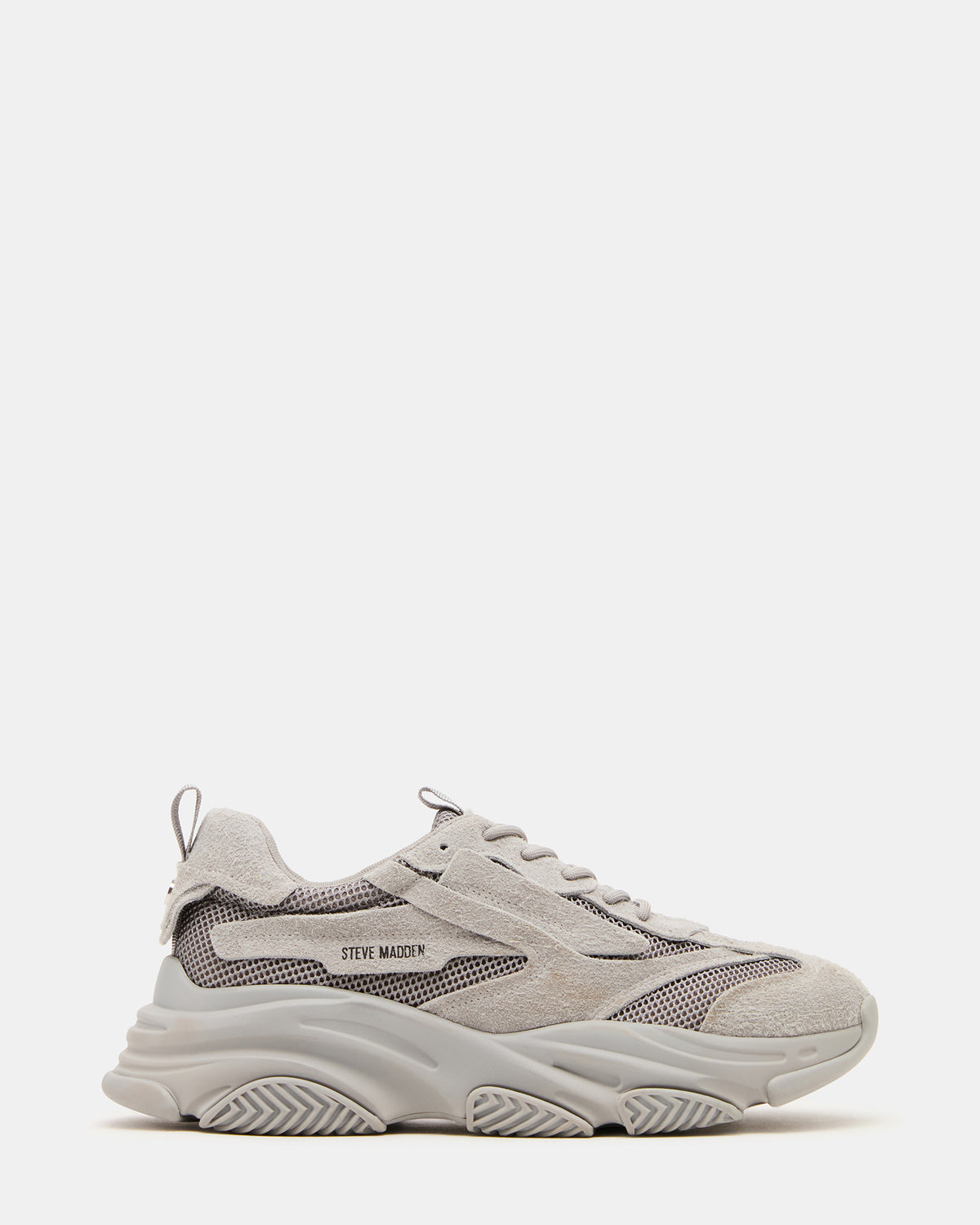 POSSESS Grey Suede Low-Top Lace-Up Men's Sneaker | Steve Madden Popular