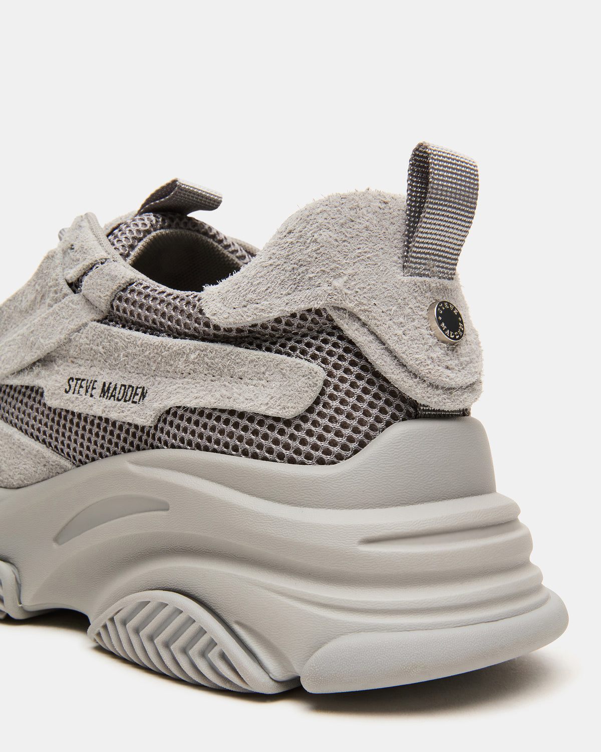 POSSESS Grey Suede Low-Top Lace-Up Men's Sneaker | Steve Madden Popular