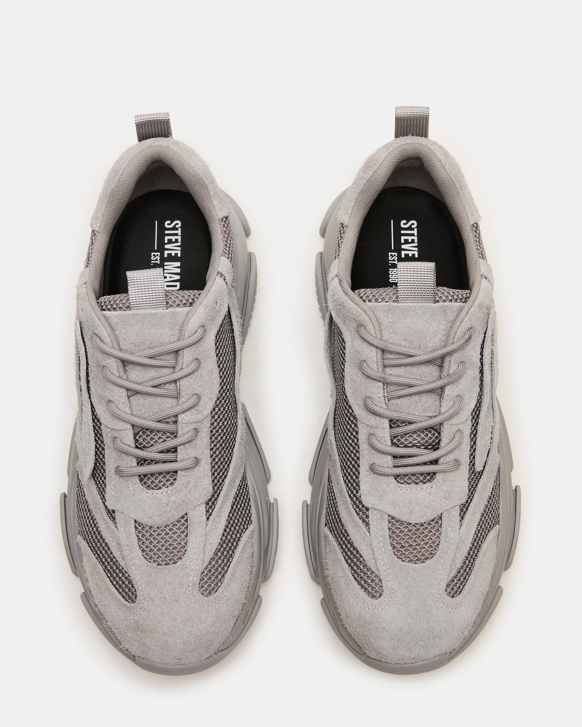POSSESS Grey Suede Low-Top Lace-Up Men's Sneaker | Steve Madden Popular