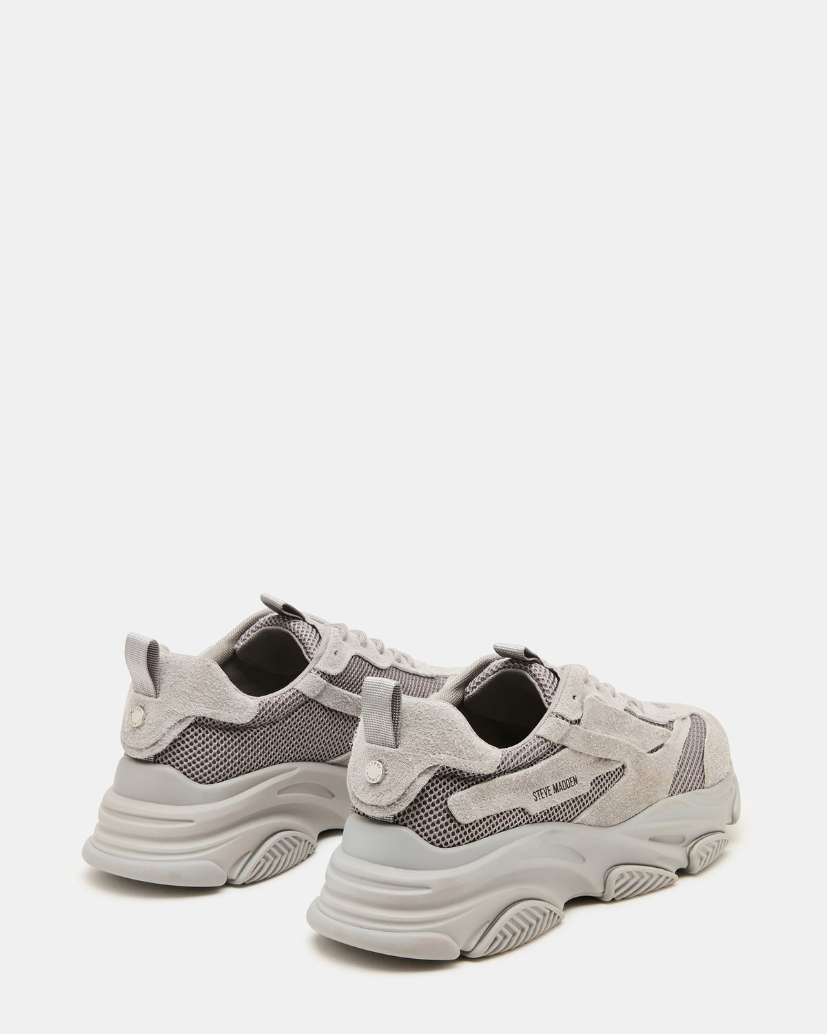 POSSESS Grey Suede Low-Top Lace-Up Men's Sneaker | Steve Madden Popular