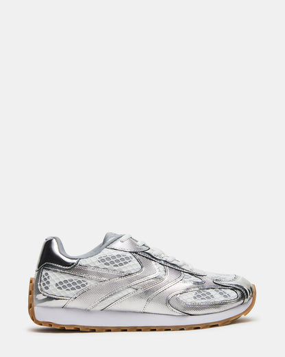 XYLO Silver Low-Top Lace-Up Men's Sneakers | Steve Madden Special Offer