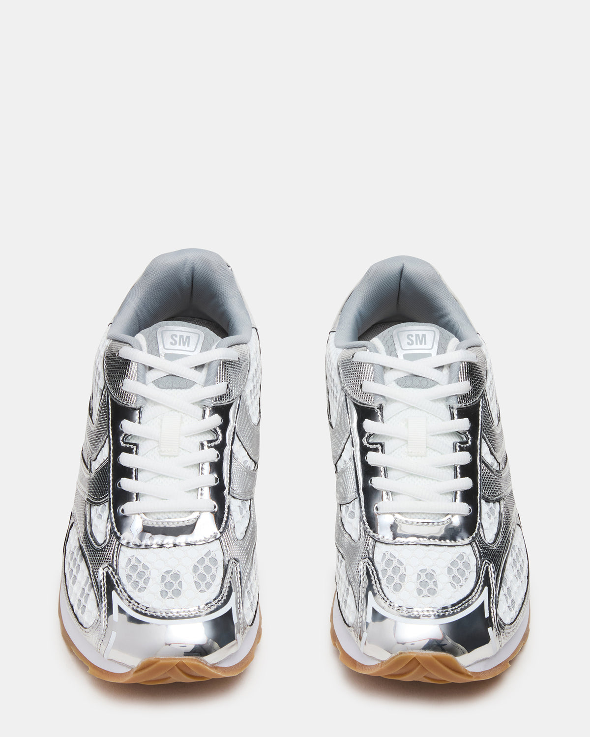 XYLO Silver Low-Top Lace-Up Men's Sneakers | Steve Madden Special Offer