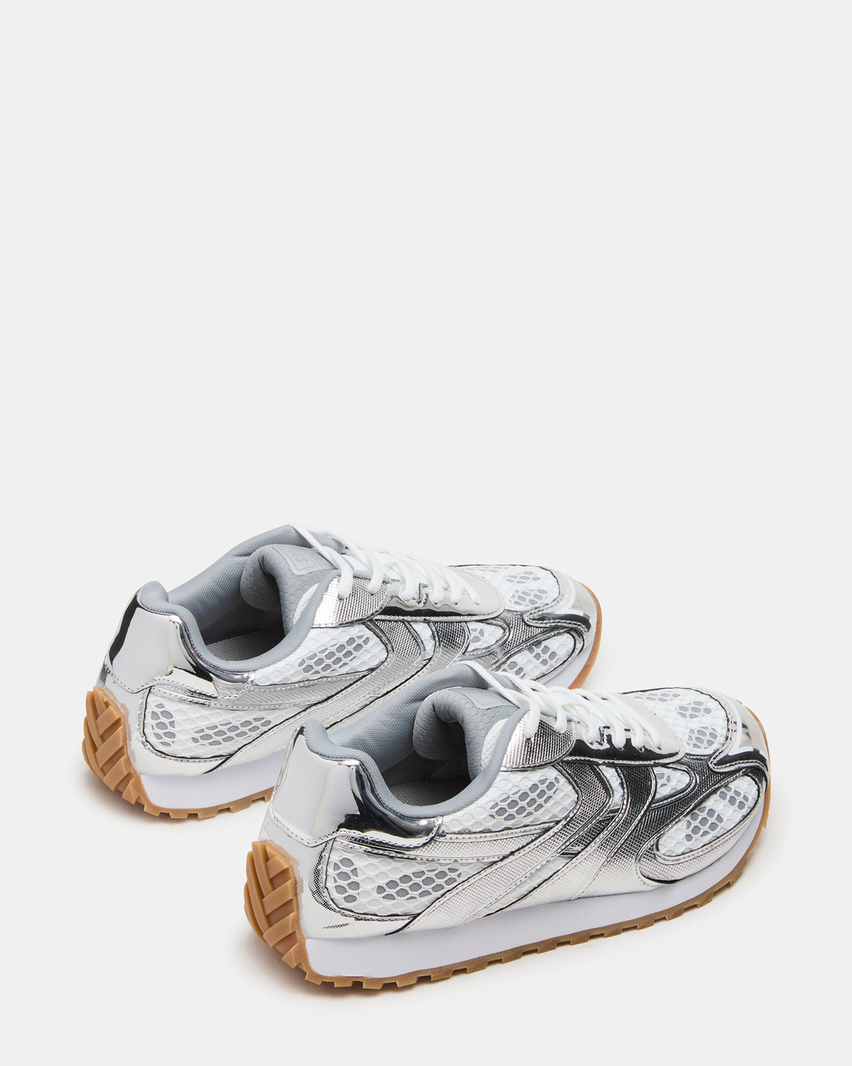 XYLO Silver Low-Top Lace-Up Men's Sneakers | Steve Madden Special Offer
