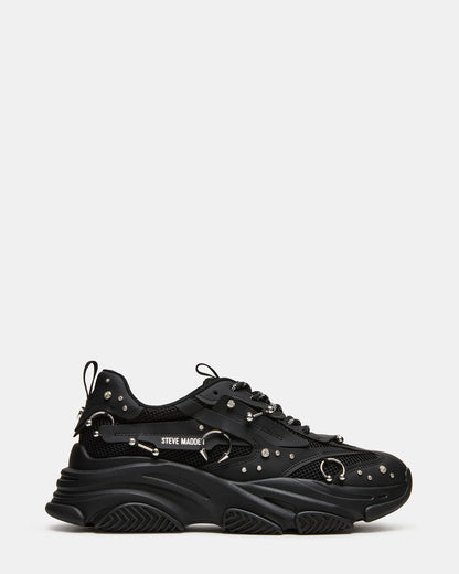 PIERCED Black Low-Top Lace-Up Men's Sneaker | Steve Madden Value