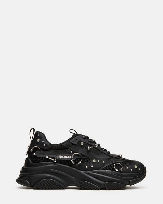 PIERCED Black Low-Top Lace-Up Men's Sneaker | Steve Madden Value