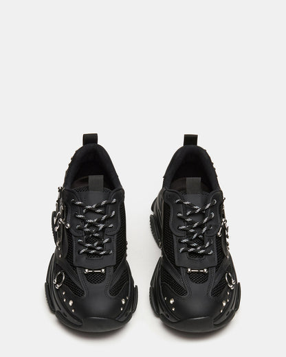 PIERCED Black Low-Top Lace-Up Men's Sneaker | Steve Madden Value