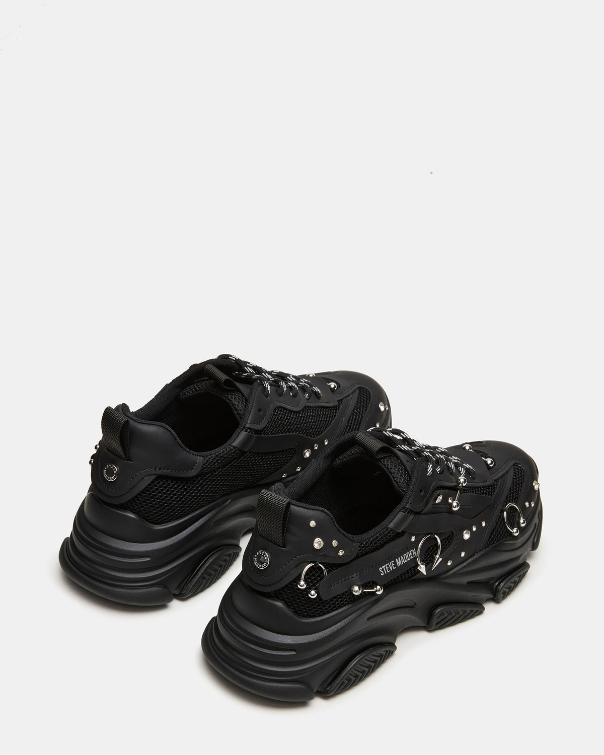 PIERCED Black Low-Top Lace-Up Men's Sneaker | Steve Madden Value