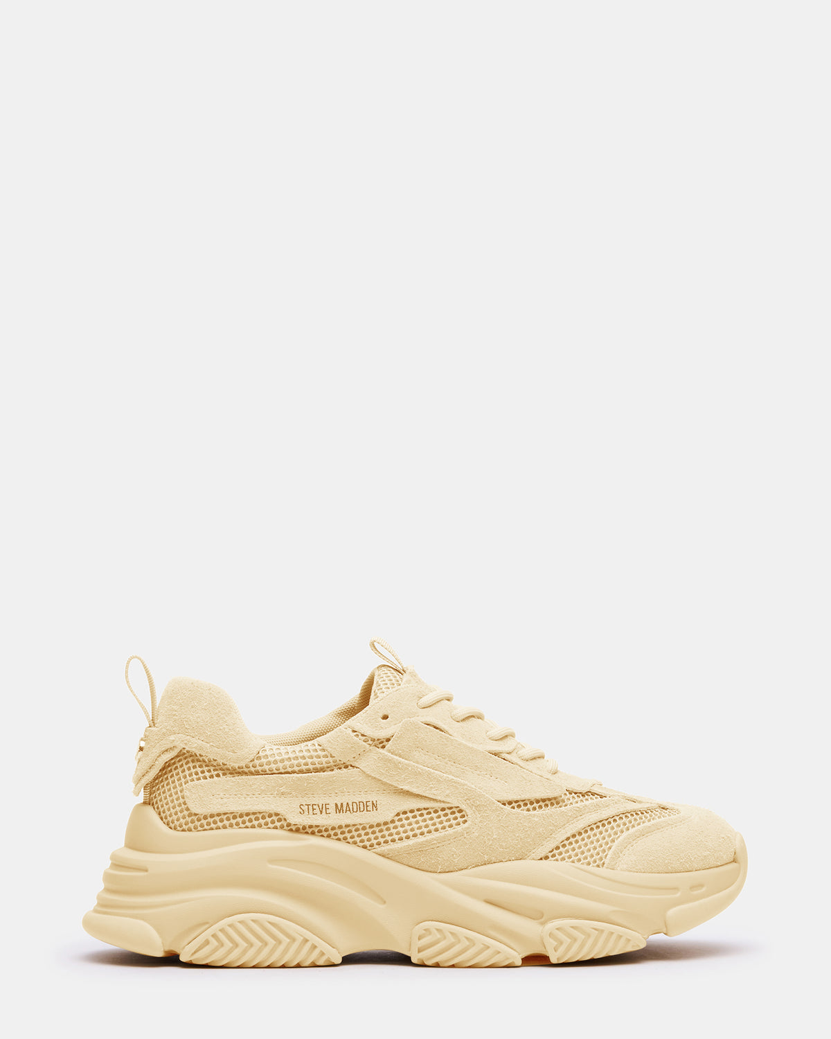 POSSESS Taupe Suede Low-Top Lace-Up Men's Sneaker | Steve Madden Quality