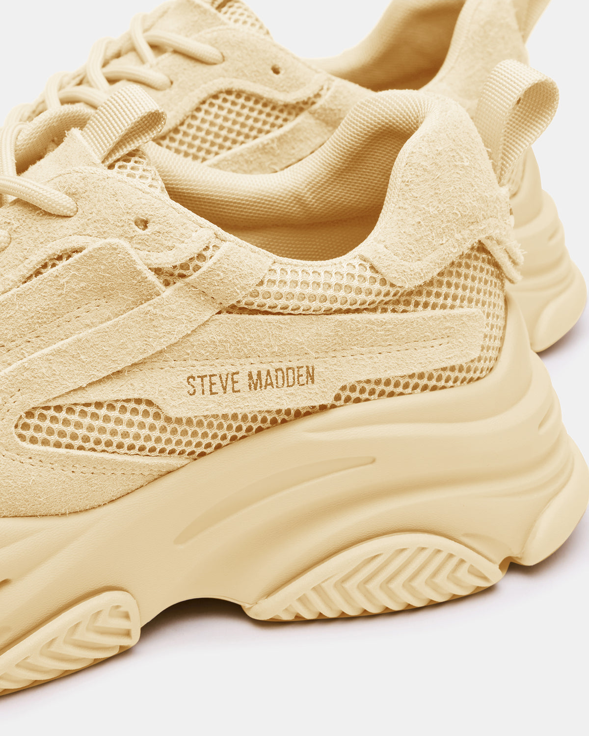 POSSESS Taupe Suede Low-Top Lace-Up Men's Sneaker | Steve Madden Quality