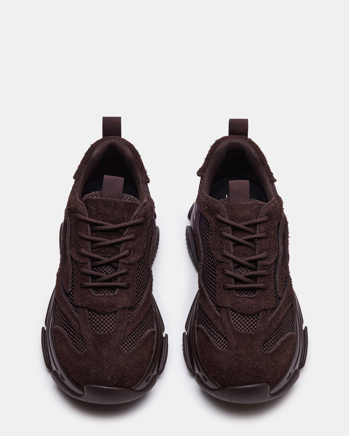 POSSESS Brown Suede Low-Top Lace-Up Men's Sneaker | Steve Madden Top Pick