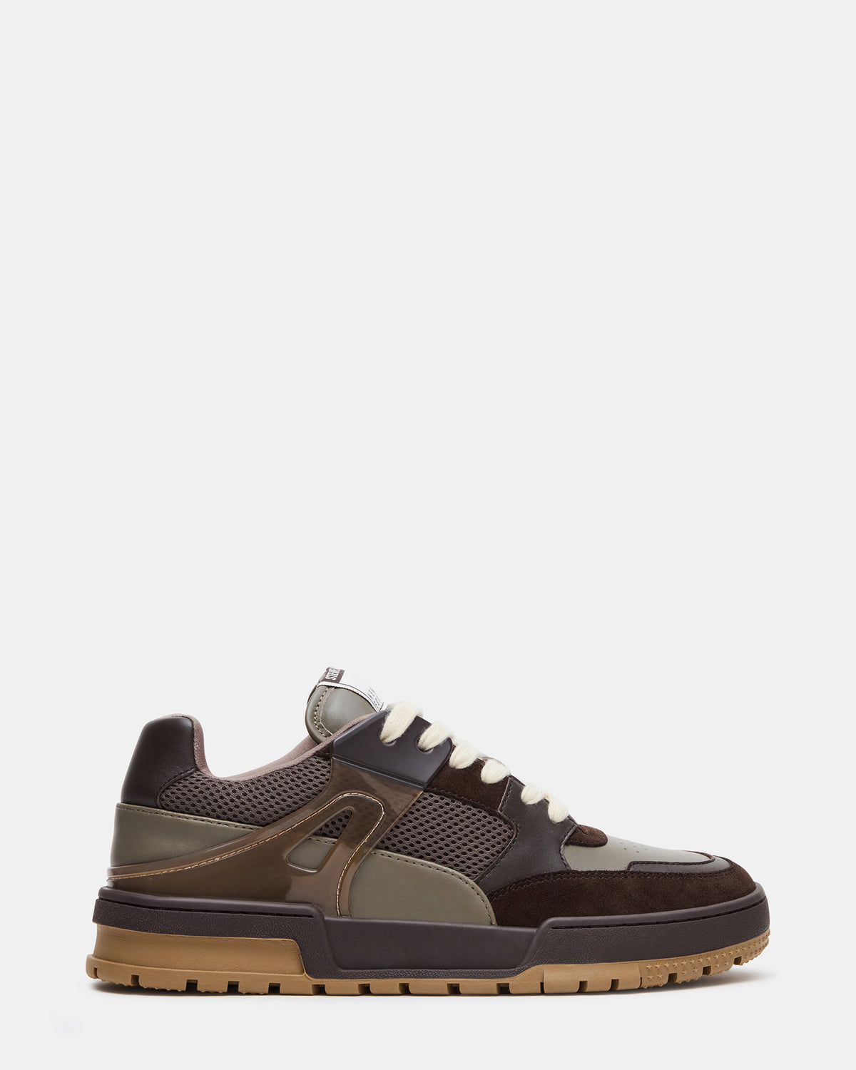 SANCHEZ Brown Multi Low-Top Lace-Up Men's Sneaker | Steve Madden Sale