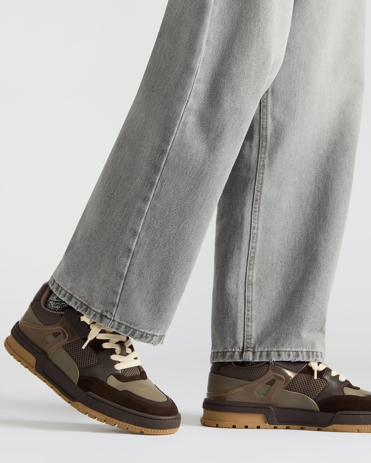SANCHEZ Brown Multi Low-Top Lace-Up Men's Sneaker | Steve Madden Sale