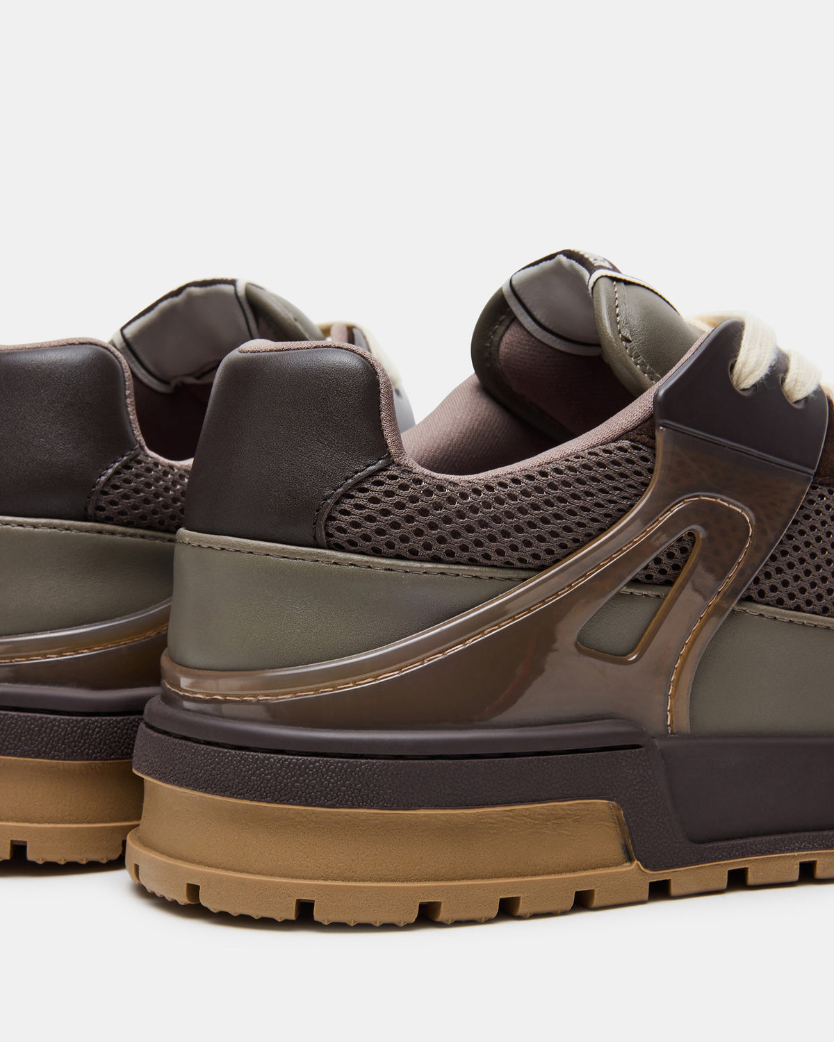 SANCHEZ Brown Multi Low-Top Lace-Up Men's Sneaker | Steve Madden Sale