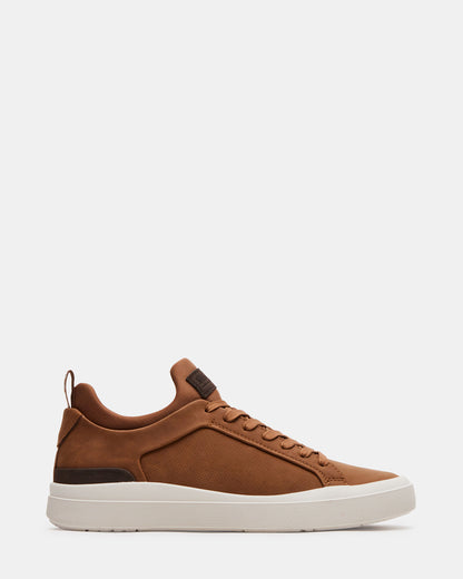 DACK Cognac Men's Lace-Up Sneakers | Steve Madden Quality