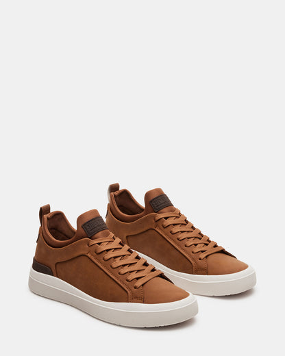 DACK Cognac Men's Lace-Up Sneakers | Steve Madden Quality