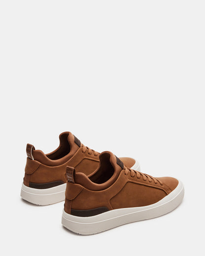 DACK Cognac Men's Lace-Up Sneakers | Steve Madden Quality