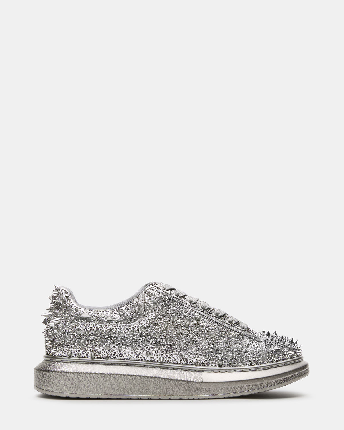 ICEBOX Pewter Metallic Men's Low-Top Lace-Up Sneaker | Steve Madden Exclusive