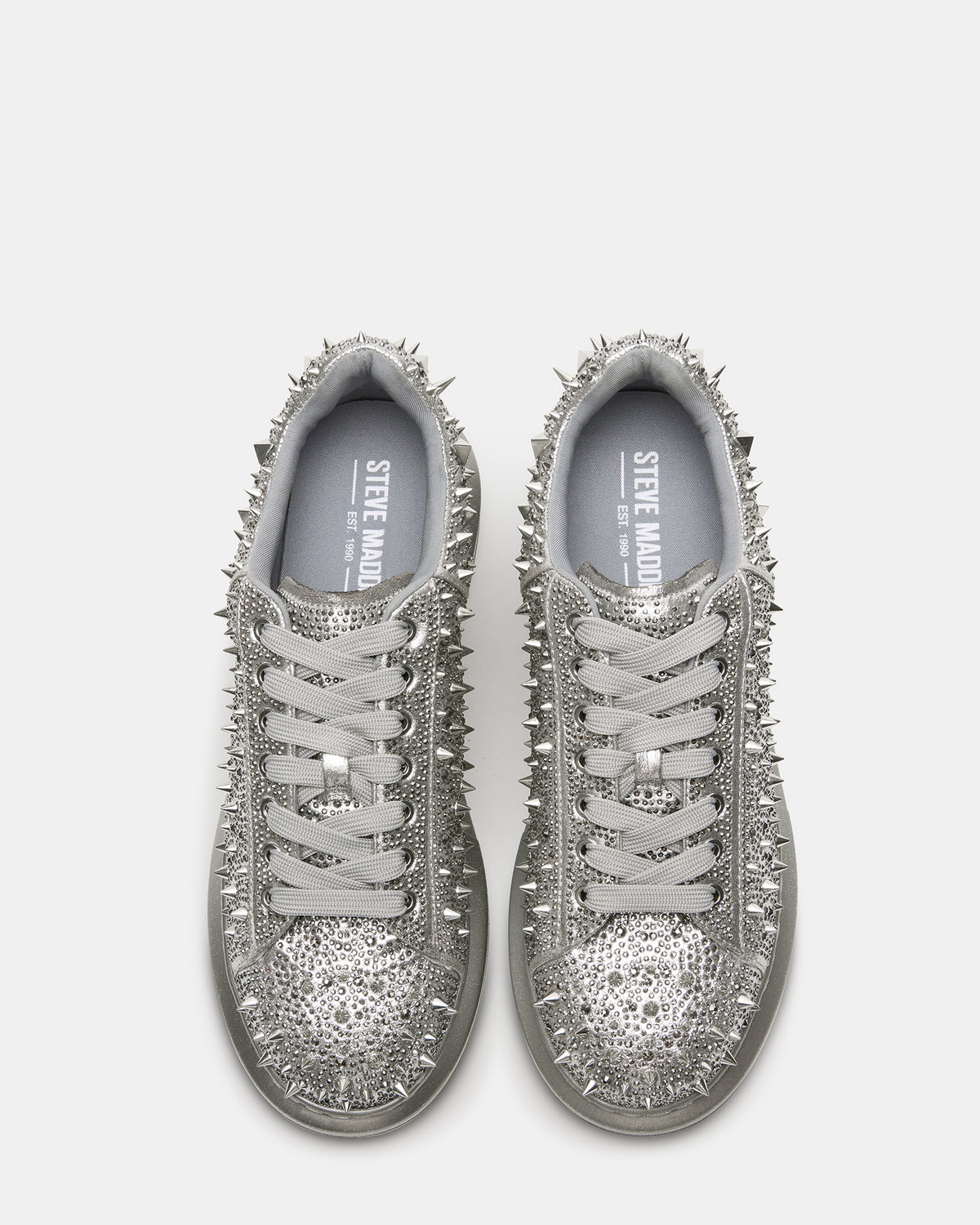 ICEBOX Pewter Metallic Men's Low-Top Lace-Up Sneaker | Steve Madden Exclusive