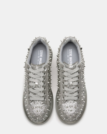 ICEBOX Pewter Metallic Men's Low-Top Lace-Up Sneaker | Steve Madden Exclusive