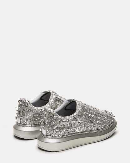 ICEBOX Pewter Metallic Men's Low-Top Lace-Up Sneaker | Steve Madden Exclusive