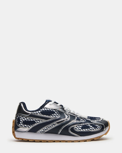 XYLO Blue Low-Top Lace-Up Men's Sneakers | Steve Madden Popular