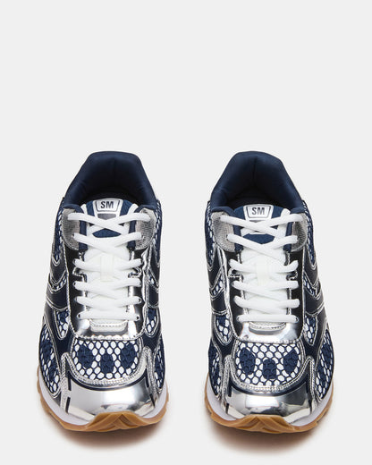 XYLO Blue Low-Top Lace-Up Men's Sneakers | Steve Madden Popular