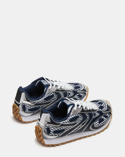 XYLO Blue Low-Top Lace-Up Men's Sneakers | Steve Madden Popular