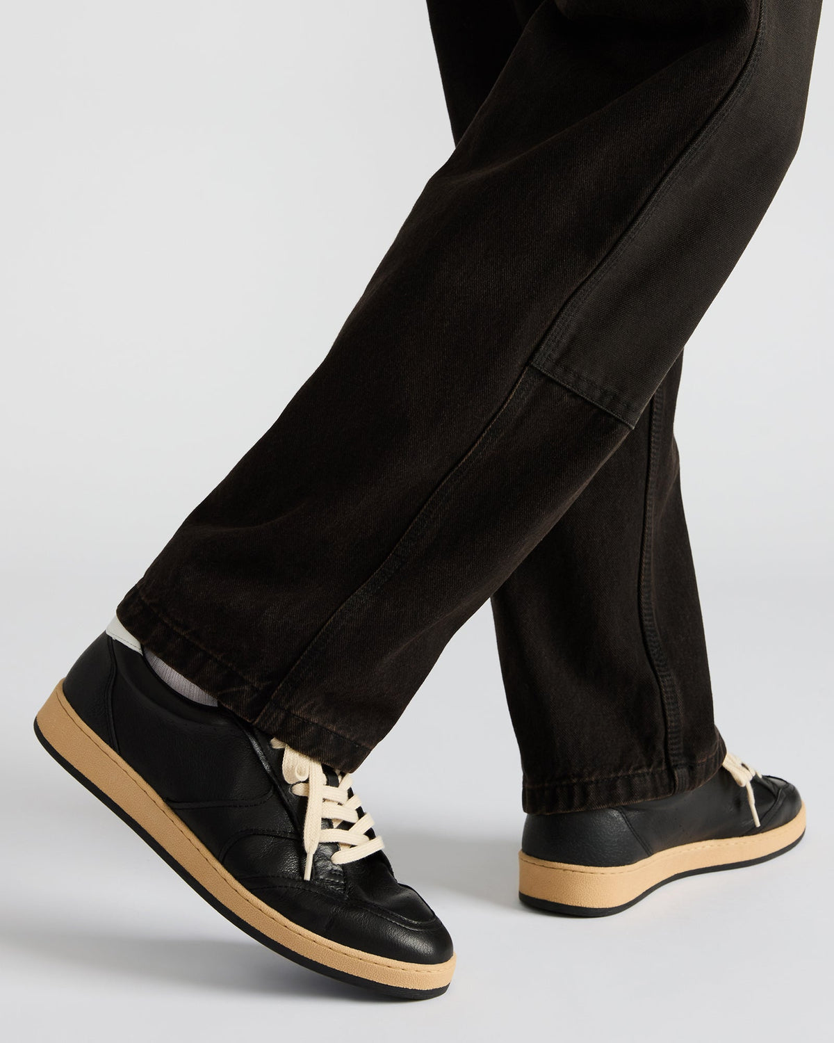 PRISMO Black Leather Low-Top Lace-Up Men's Sneaker | Steve Madden Recommended