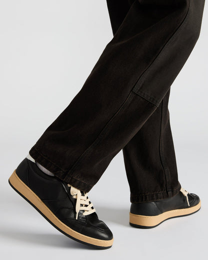 PRISMO Black Leather Low-Top Lace-Up Men's Sneaker | Steve Madden Recommended