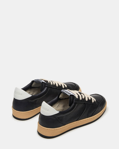 PRISMO Black Leather Low-Top Lace-Up Men's Sneaker | Steve Madden Recommended