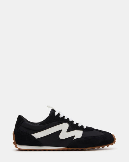 CYRUS Black Low-Top Lace-Up Men's Sneaker | Steve Madden Classic