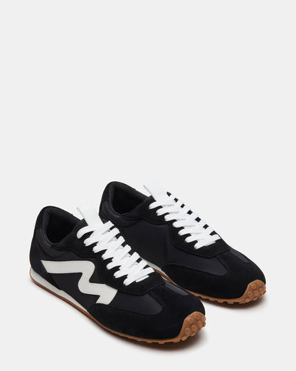 CYRUS Black Low-Top Lace-Up Men's Sneaker | Steve Madden Classic