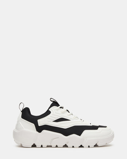 PACE Black/White Low-Top Lace-Up Men's Sneaker | Steve Madden Trending