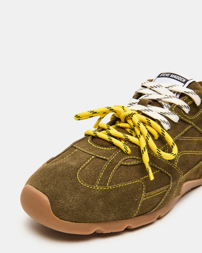 MIDAS Olive Low-Top Lace-Up Men's Sneaker | Steve Madden Essential