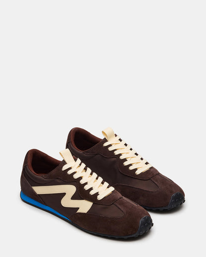 CYRUS Brown Multi Low-Top Lace-Up Men's Sneaker | Steve Madden Deals