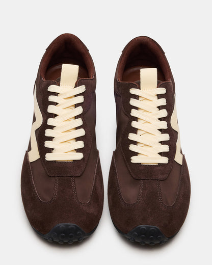 CYRUS Brown Multi Low-Top Lace-Up Men's Sneaker | Steve Madden Deals