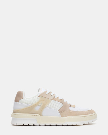 SANCHEZ White Multi Low-Top Lace-Up Men's Sneaker | Steve Madden Trending