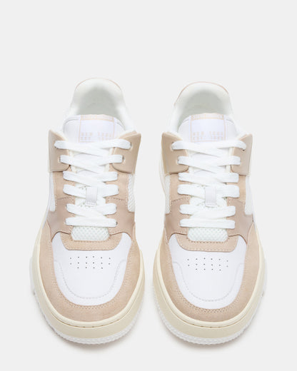SANCHEZ White Multi Low-Top Lace-Up Men's Sneaker | Steve Madden Trending