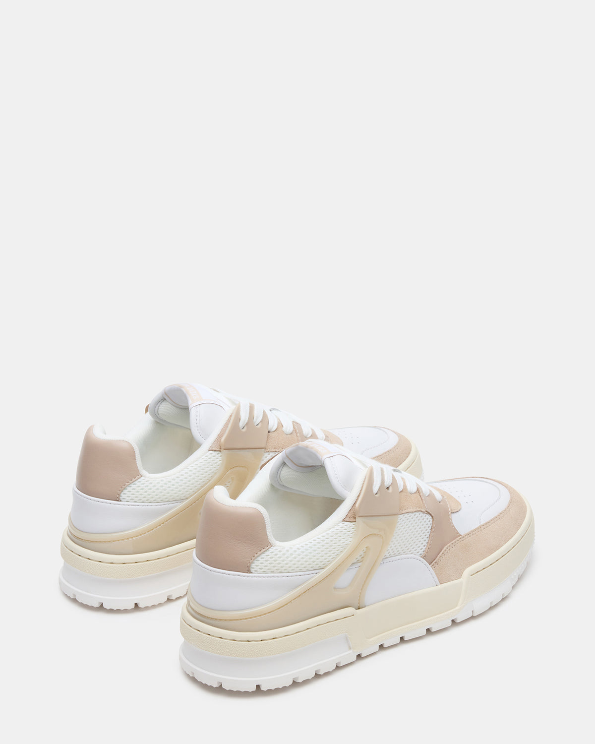 SANCHEZ White Multi Low-Top Lace-Up Men's Sneaker | Steve Madden Trending