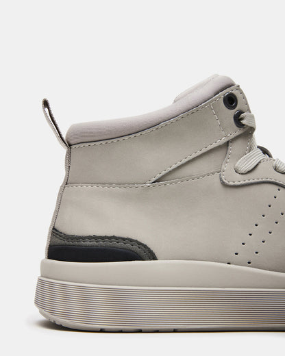 DERICK Light Grey Men's Lace-Up High-Top Sneakers | Steve Madden Deals