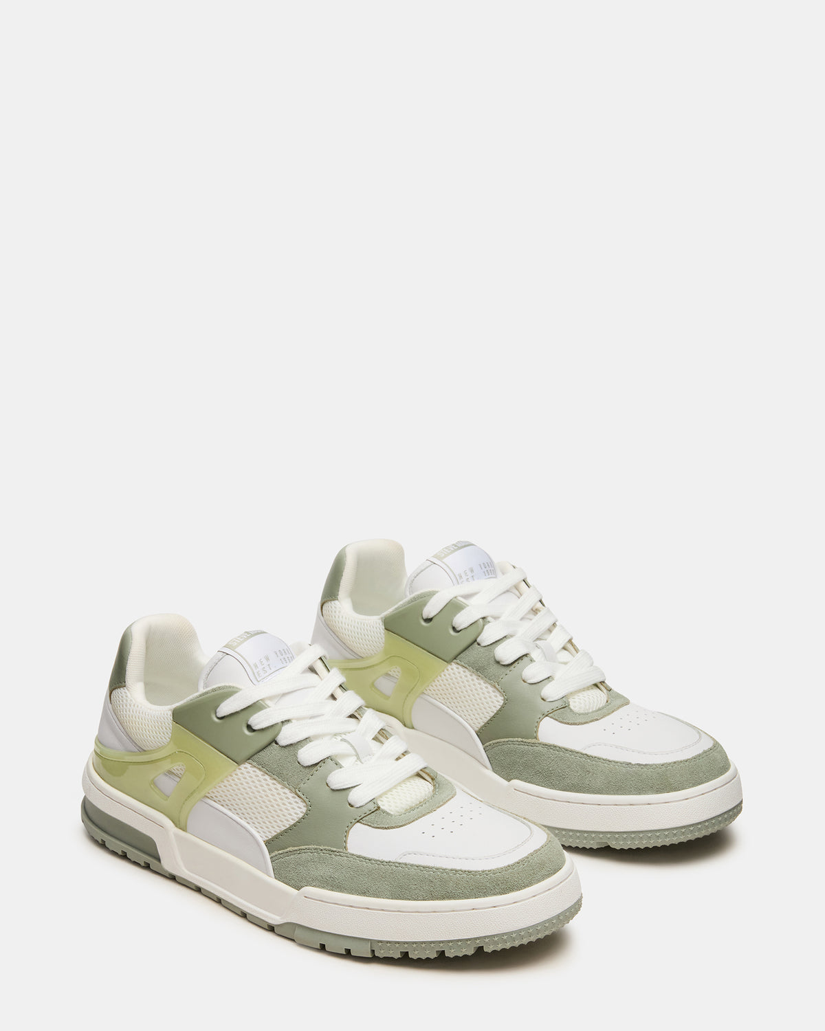 SANCHEZ Green Multi Low-Top Lace-Up Men's Sneaker | Steve Madden Value