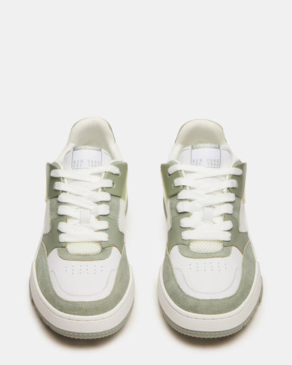 SANCHEZ Green Multi Low-Top Lace-Up Men's Sneaker | Steve Madden Value