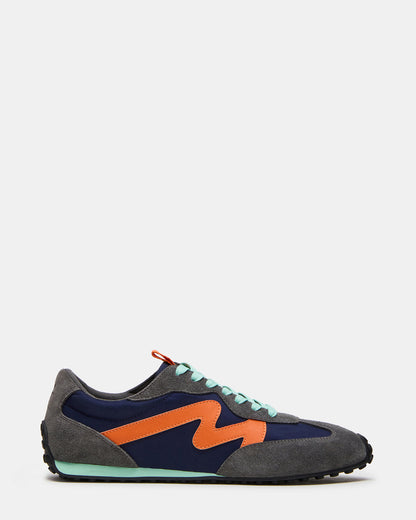 CYRUS Grey Multi Low-Top Lace-Up Men's Sneaker | Steve Madden Discount