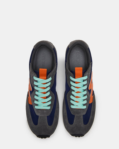 CYRUS Grey Multi Low-Top Lace-Up Men's Sneaker | Steve Madden Discount