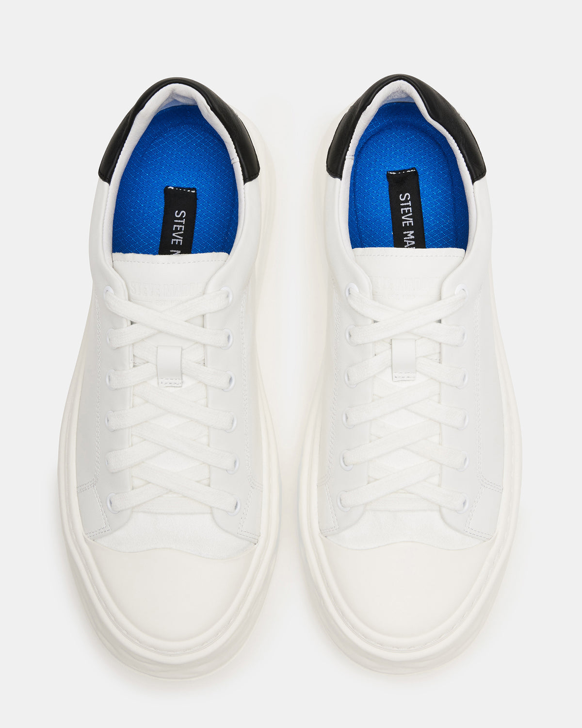 MACRAE White Leather Men's Low-Top Fashion Sneaker | Steve Madden Customer Favorite