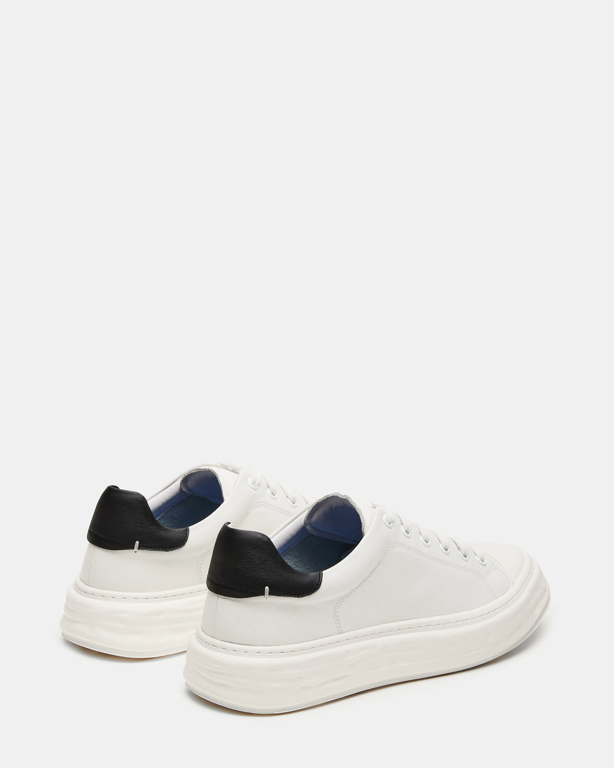 MACRAE White Leather Men's Low-Top Fashion Sneaker | Steve Madden Customer Favorite