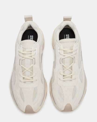 SALVADOR Off-White Low-Top Lace-Up Men's Sneaker | Steve Madden Latest