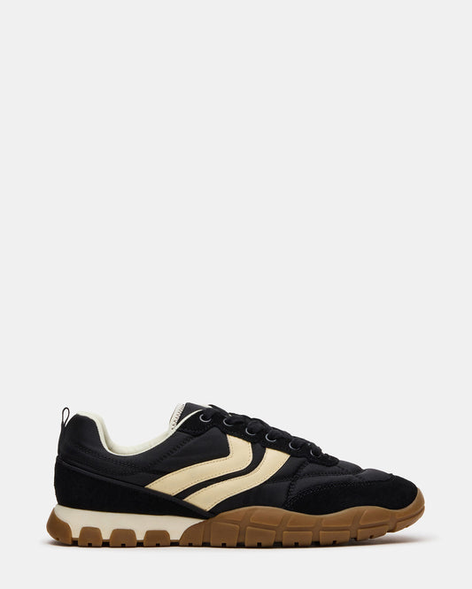 HORIZON Black Low-Top Lace-Up Men's Sneaker | Steve Madden Hot Sale