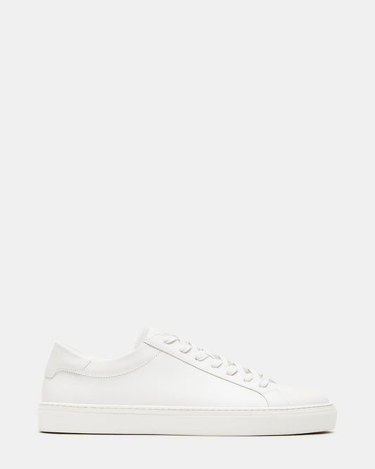 BONDD White Leather Low-Top Men's Sneaker | Steve Madden Best Price